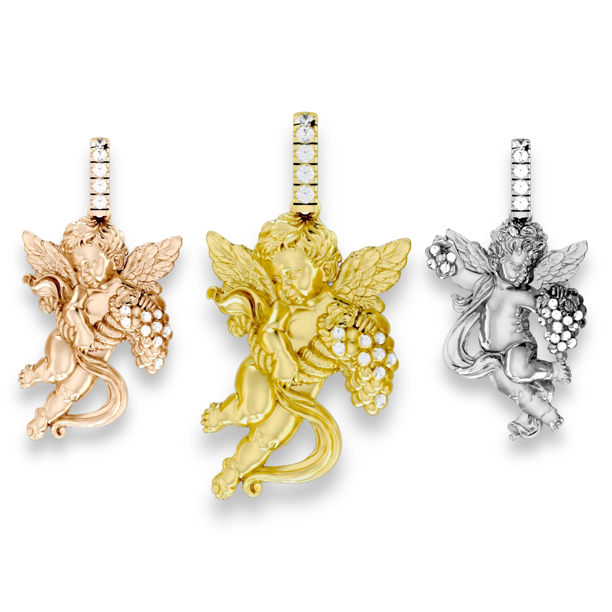 Cherub Angel Pendant Collection Ice Kings