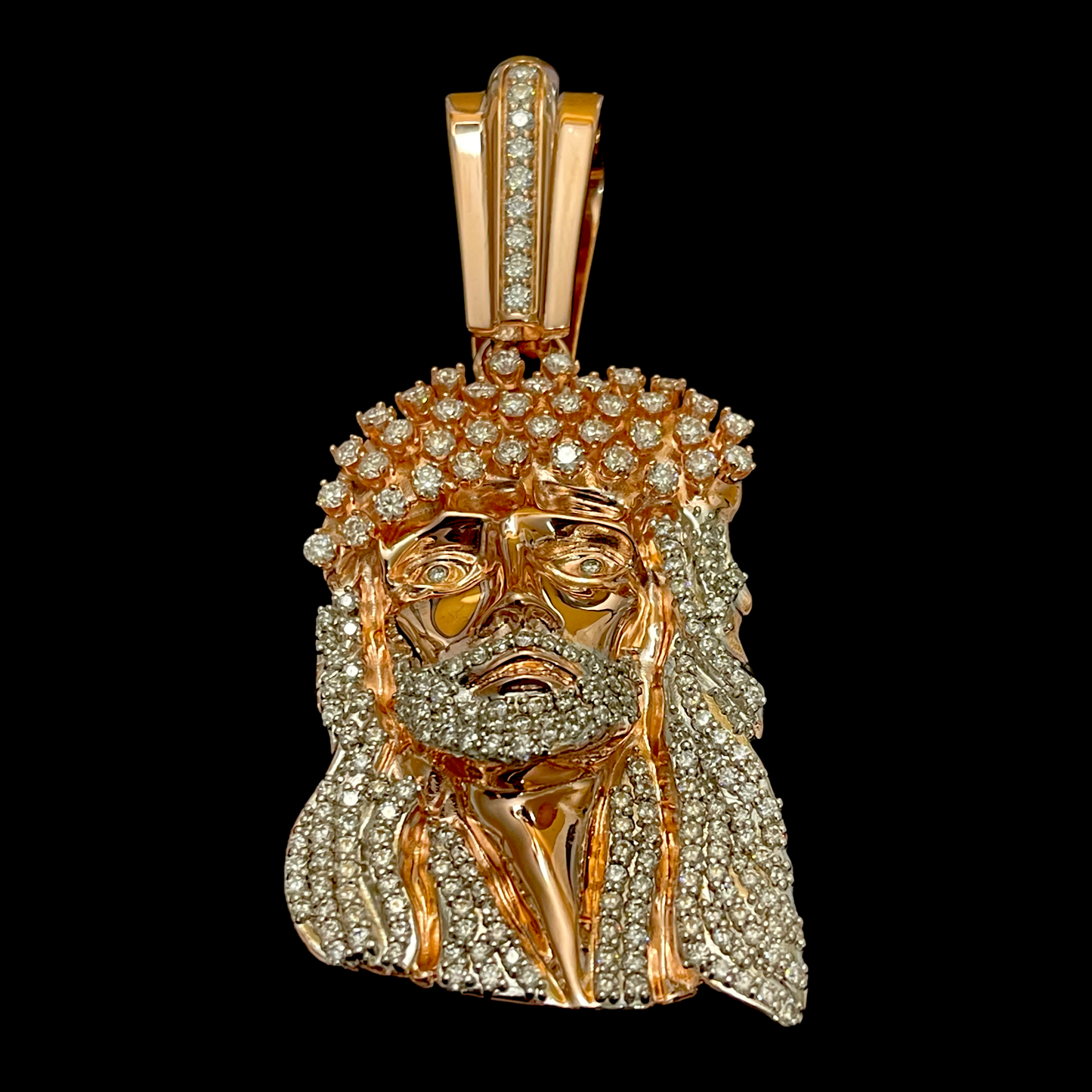 Solid Gold Medium OG Kufi Jesus Piece