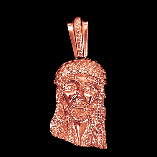 Large Y2K Kufi Stoneless Jesus Piece