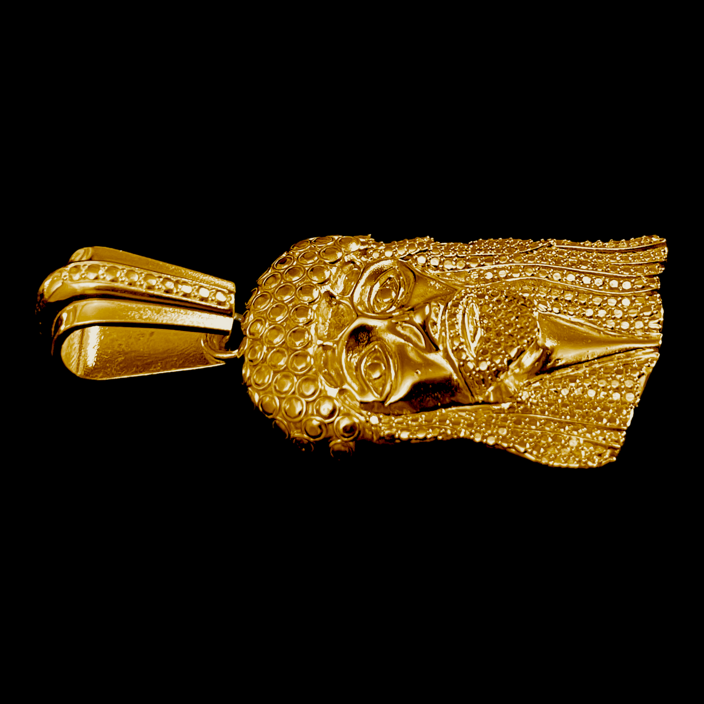 Large Y2K Kufi Stoneless Jesus Piece