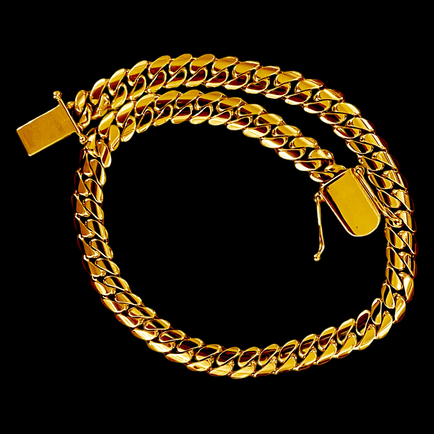 8mm Silver Miami Cuban Link