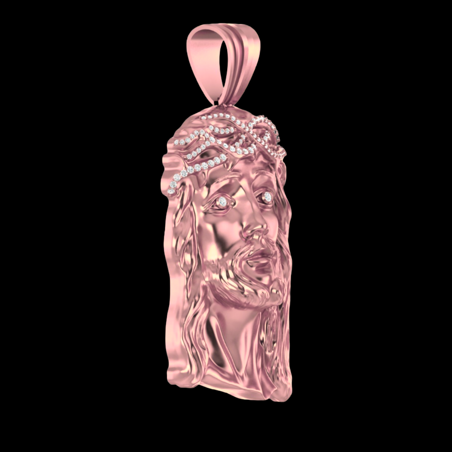 Large gold jesus pendant discount