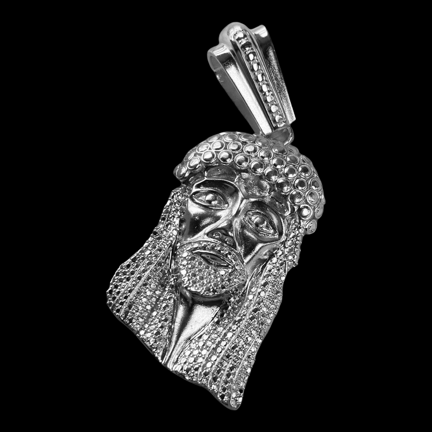 Small Y2K Kufi Stoneless Jesus Piece