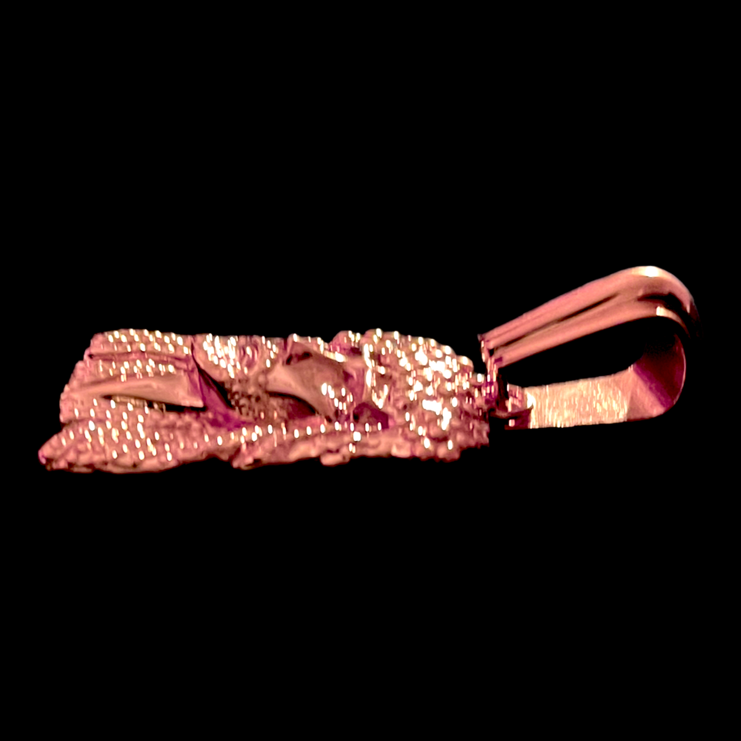 Solid Gold Small OG Kufi Stoneless Jesus Piece