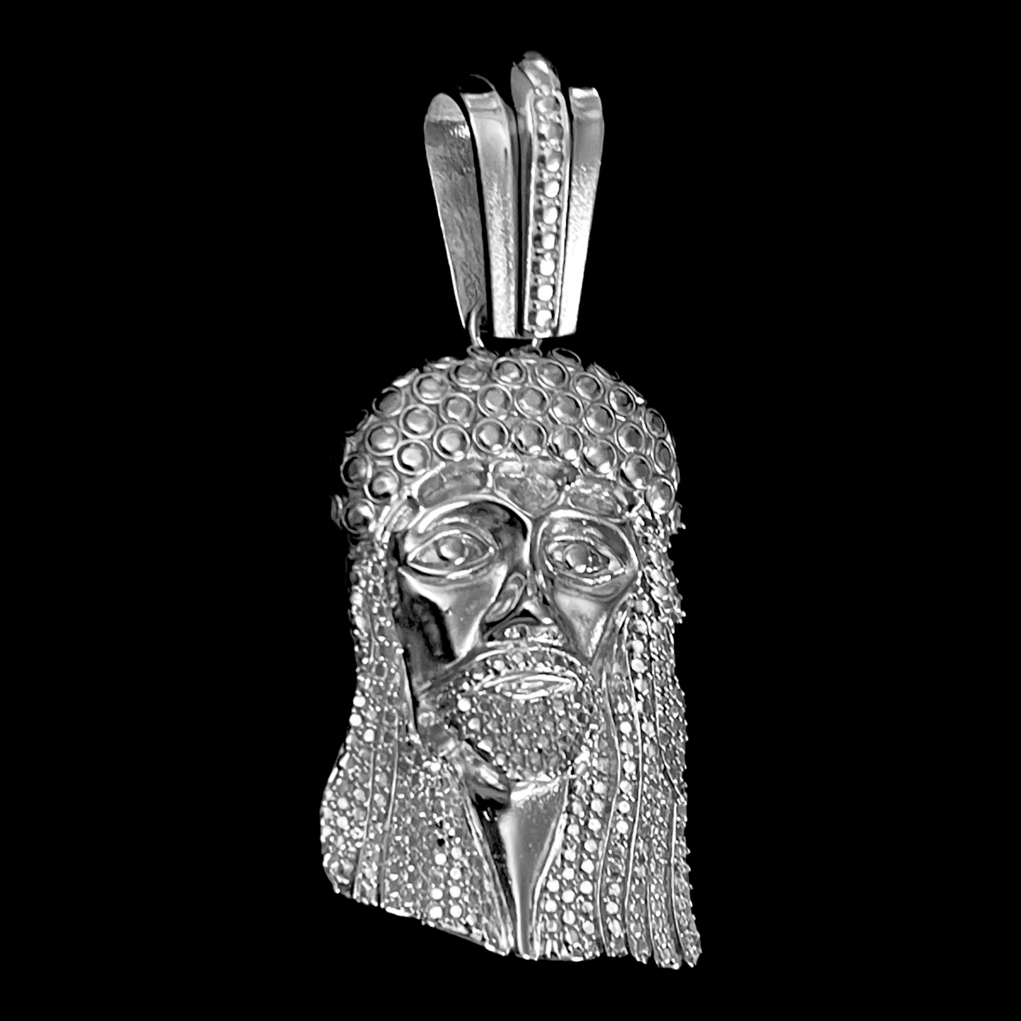 Small Y2K Kufi Stoneless Jesus Piece