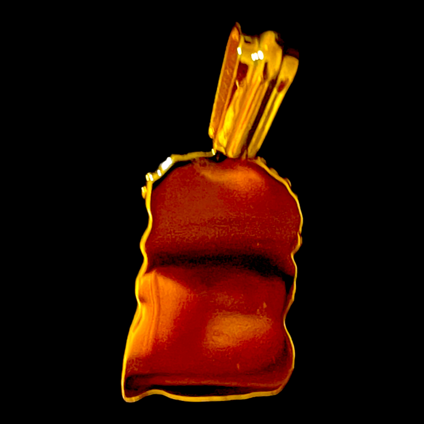 Solid Gold Small OG Kufi Stoneless Jesus Piece
