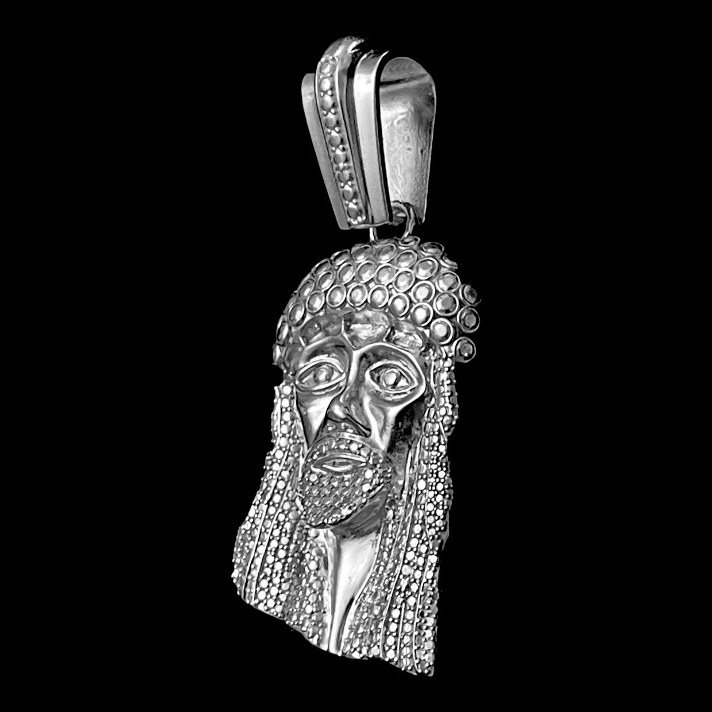 Small Y2K Kufi Stoneless Jesus Piece
