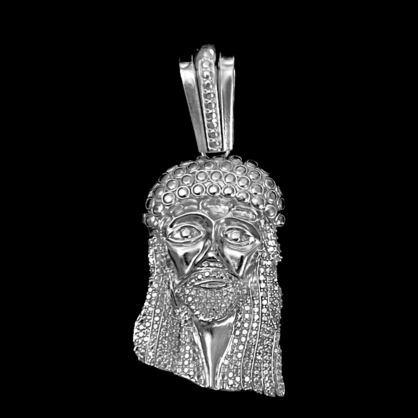 Small Y2K Kufi Stoneless Jesus Piece
