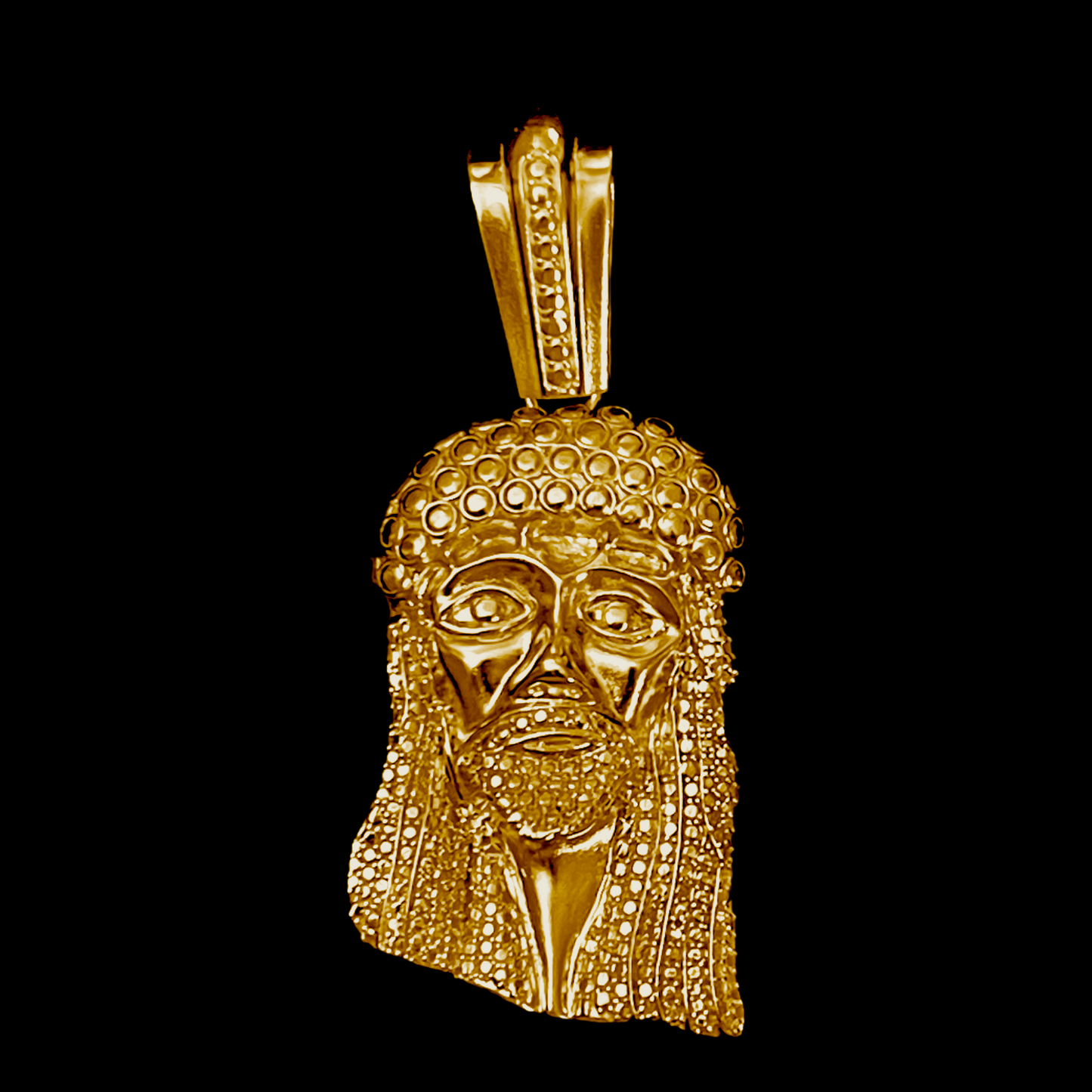 Small Y2K Kufi Stoneless Jesus Piece