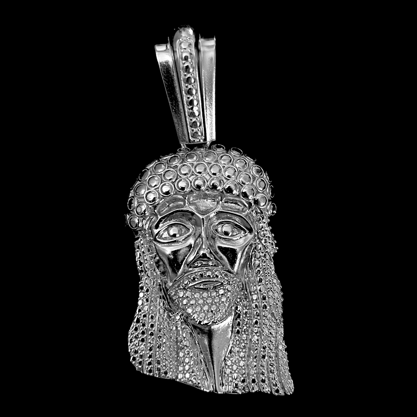 Small Y2K Kufi Stoneless Jesus Piece